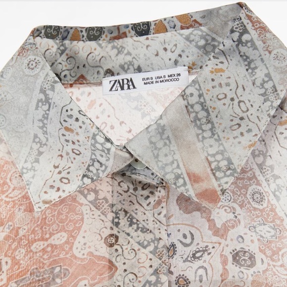 Printed silk shirt - Picture 3 of 9